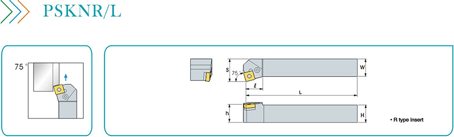 Держатель режущего инструмента PSKNR2020