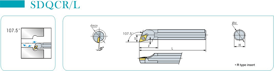 Расточная оправка для токарного станка с ЧПУ S16Q